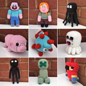 PDF Crochet Pattern | Pixelated Gamers Crochet Patterns | Amigurumi Pattern | Gamer Dolls | Crochet Dolls and Toys | Unofficial