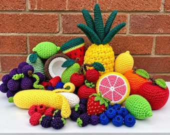 18 Crochet Fruit Patterns | Play Food Amigurumi PDF