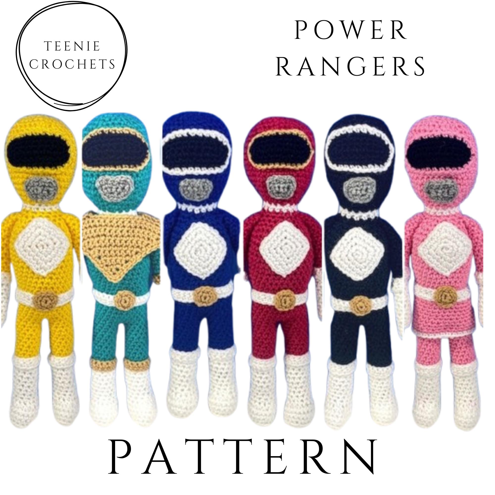 PDF Crochet Pattern | Power Ranger Crochet Pattern | Mighty Morphing ...
