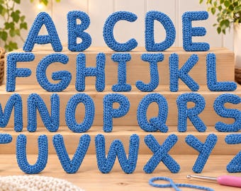 Crochet Alphabet Pattern A-Z | Motif Letters PDF Pattern