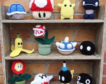 12 Super Mario Crochet Patterns – Amigurumi Characters & Items PDF