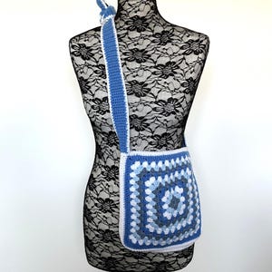 PDF Häkelanleitung | Oma Quadratische Tasche | Häkeltasche | Oma Quadrate | Häkel Accessoires | Funky Kleidung | Umhängetasche