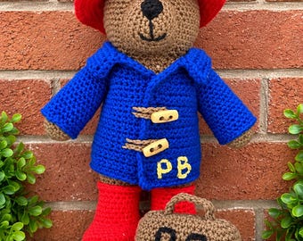 Paddington Bear Crochet Pattern | Amigurumi Bear with Suitcase PDF