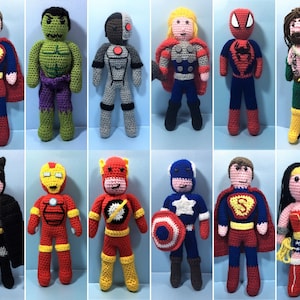 PDF Häkelanleitung | Superhero Crochet Collection | Häkelanleitungen | Amigurumi-Muster | Häkelpuppen und Spielzeug | Inoffiziell