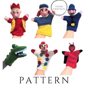 PDF Crochet Pattern | Punch and Judy Hand Puppets | Crochet Pattern | Crochet Puppets | Hand Puppets | Crochet Dolls and Toys |