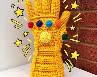 Häkelanleitung für den Infinity-Handschuh | Avengers-Superheldenhandschuh | PDF-Anleitung