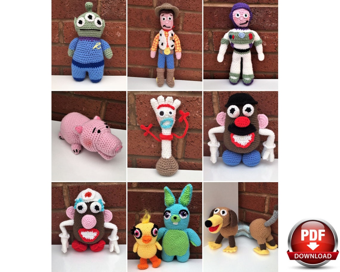 CROCHET PATTERN Toy Story Crochet Patterns Toy Story Etsy