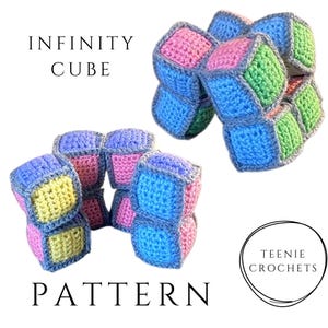 Infinity Cube Crochet Pattern | Fidget Toy | PDF Download