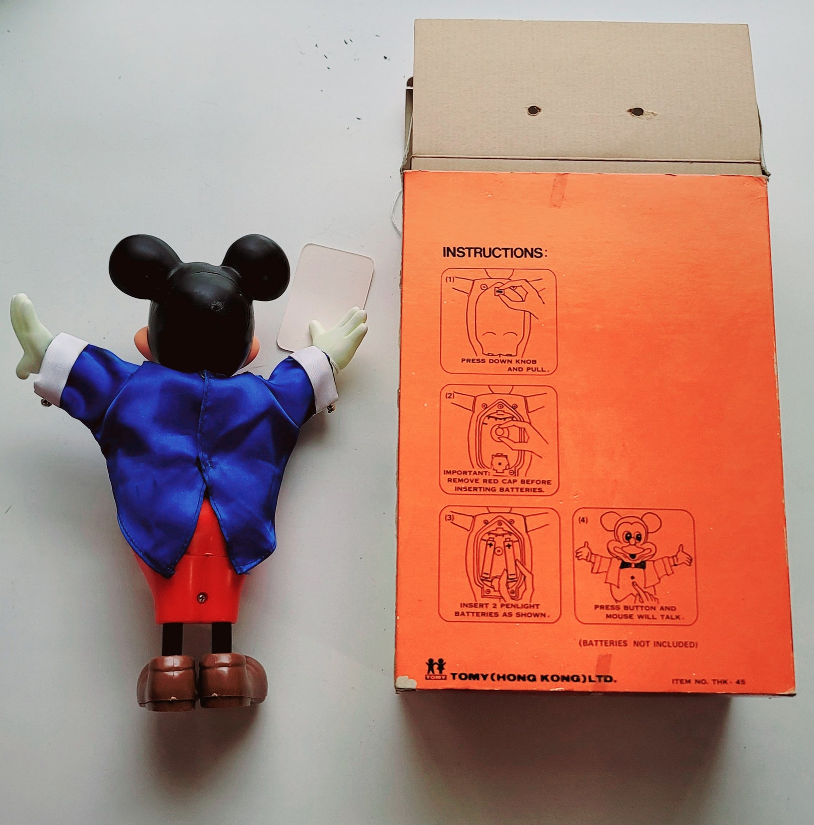 Vintage Talking Mickey Mouse Doll With Original Box Etsy