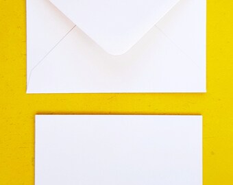A7 Blank Post Cards with Envelopes, Almond Matt Finish, Pack of 10
