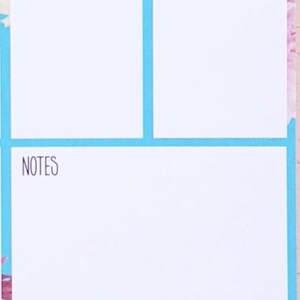A close up of the planner showing blanks