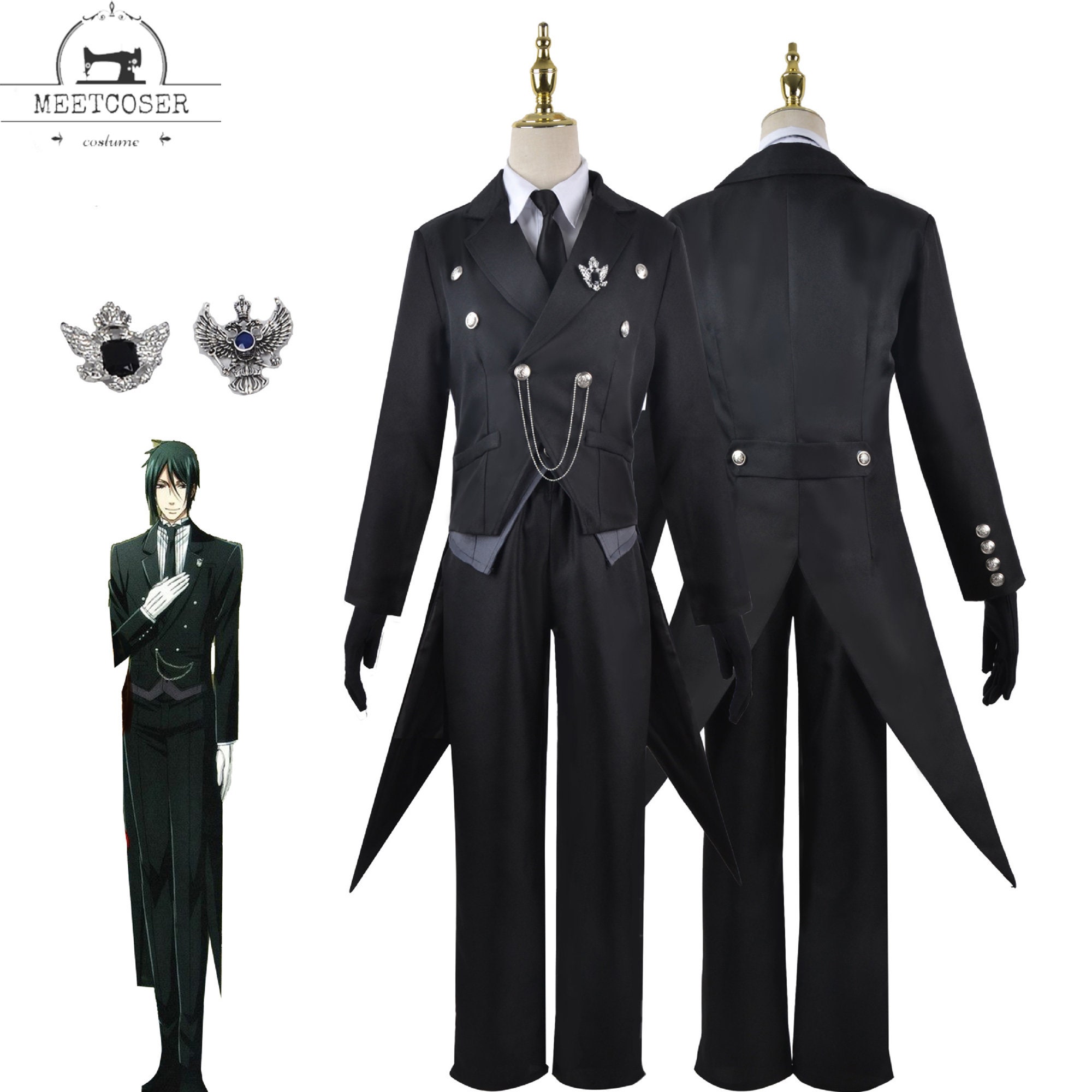 Black Butler Kuroshitsuji YUUKI CHAYA Ciel Phantomhive Kimono Cosplay  Costume