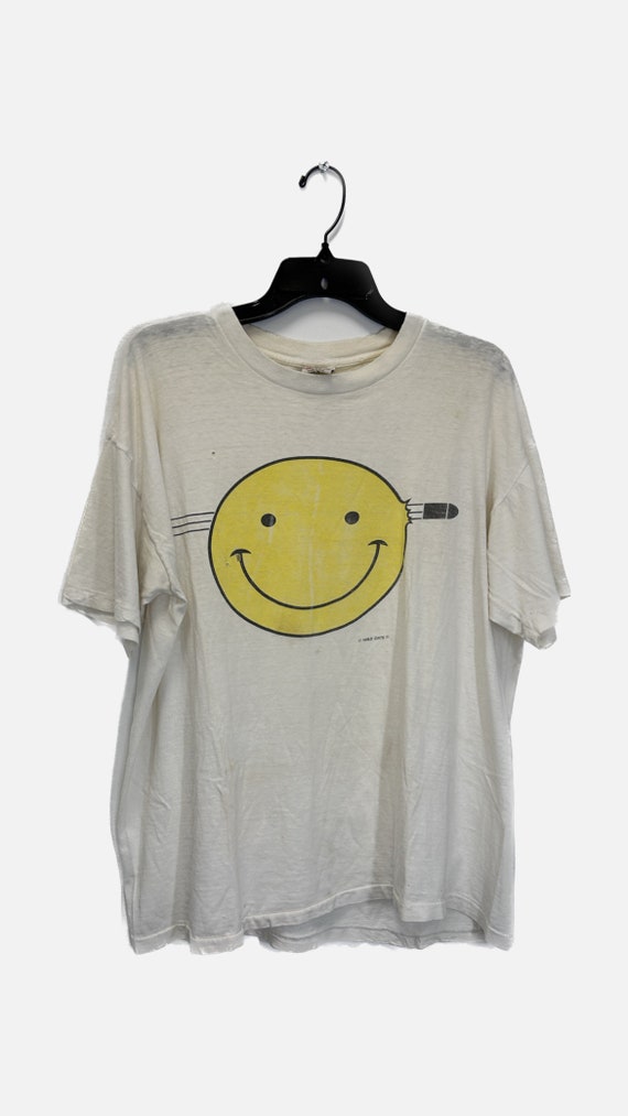 Single stitch Wild Oats Smiley Face Graphic Tee