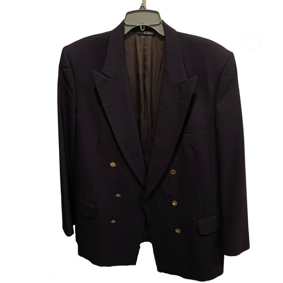 Unused Vintage Blazer Vintage Menswear Work Jacket Blue Uniform Navy Mens Jacket
