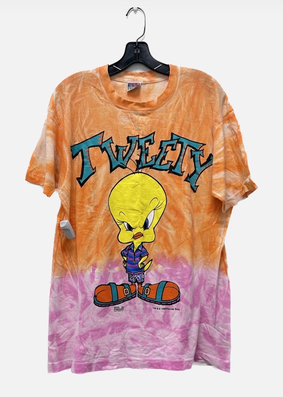 1995 Tie Dye Tweety Bird Graphic Tee
