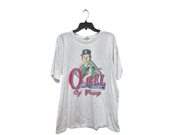 OREL HERSHISER Tシャツ Vintage 1989 Orel Hershiser T-shirt L 1988 Cy Young Award LA