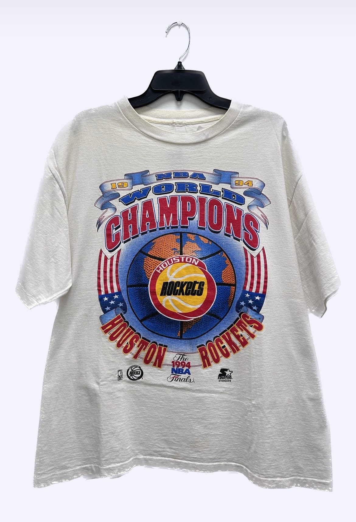 Vintage NBA - Houston Rockets World Champions Finals T-Shirt 1994