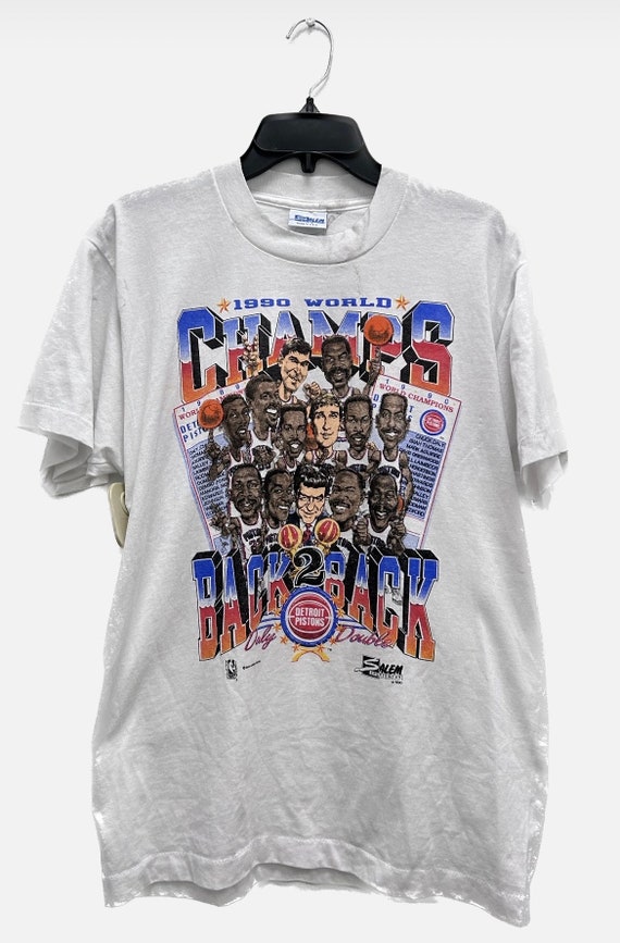 1990 NBA Detroit Pistons World Champs Graphic Tee