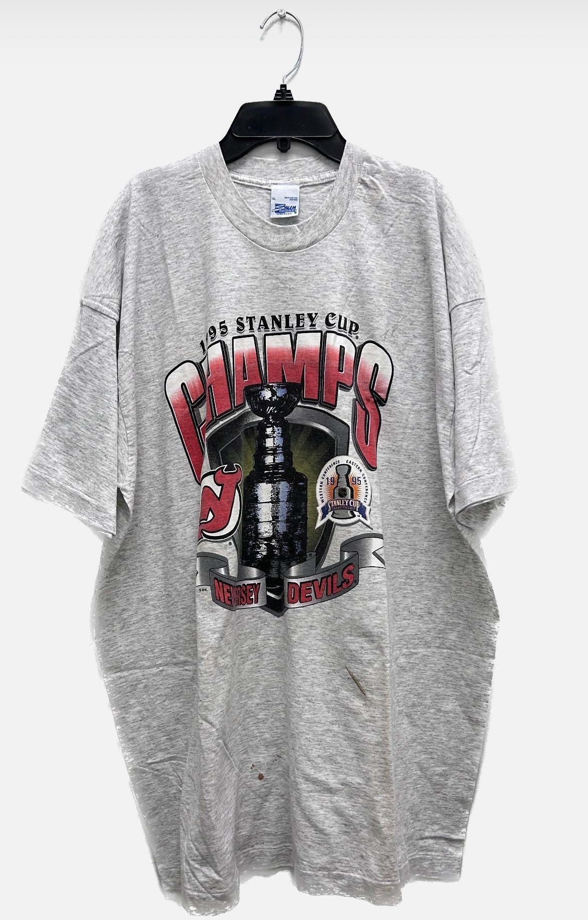 Retro New Jersey Hockey Emblem Vintage NJ T-Shirt anime clothes custom t  shirts design your own tees mens t shirts