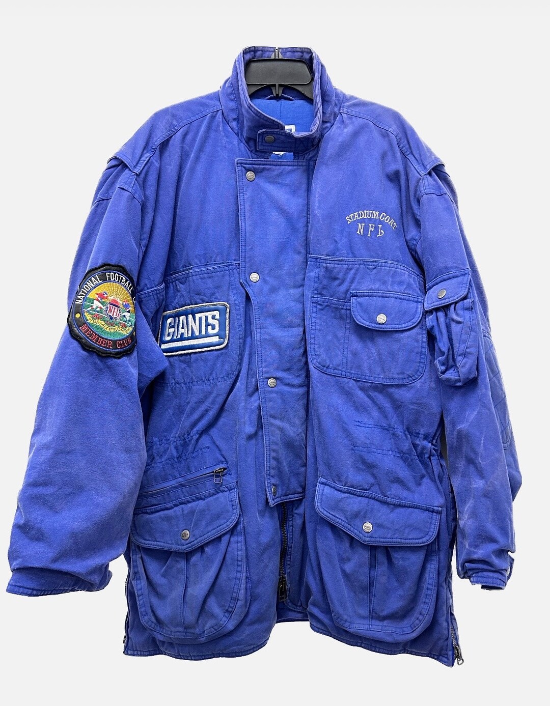 VTG 90s CAMPRI SAN FRANSISCO GIANTS BLACK PUFFER JACKET XXL