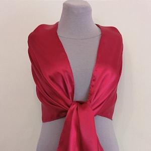 Beautiful wedding big satin shawl Burgundy wrap scarf Bridal bolero Bridesmaid shawl evening Shawl mother of the Bride scarf 200cm