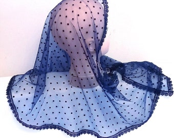 Velo de capilla de encaje para la cabeza, mantilla ortodoxa, mantilla católica, misa en latín, regalo para el Día de la Madre