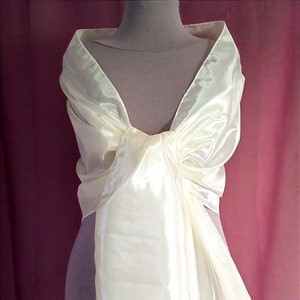 Gorgeous large organza shawl Scarf ivory Wedding bolero  Shawl bride Bridesmaid shawl Mother of the bride scarf 200cm