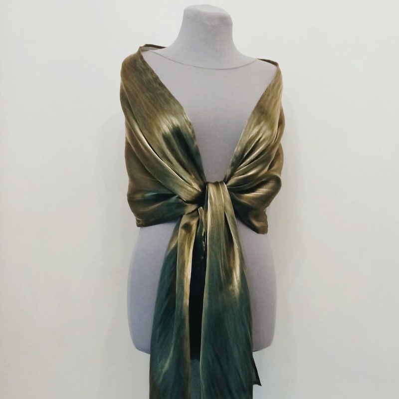 matching shawl for green dress