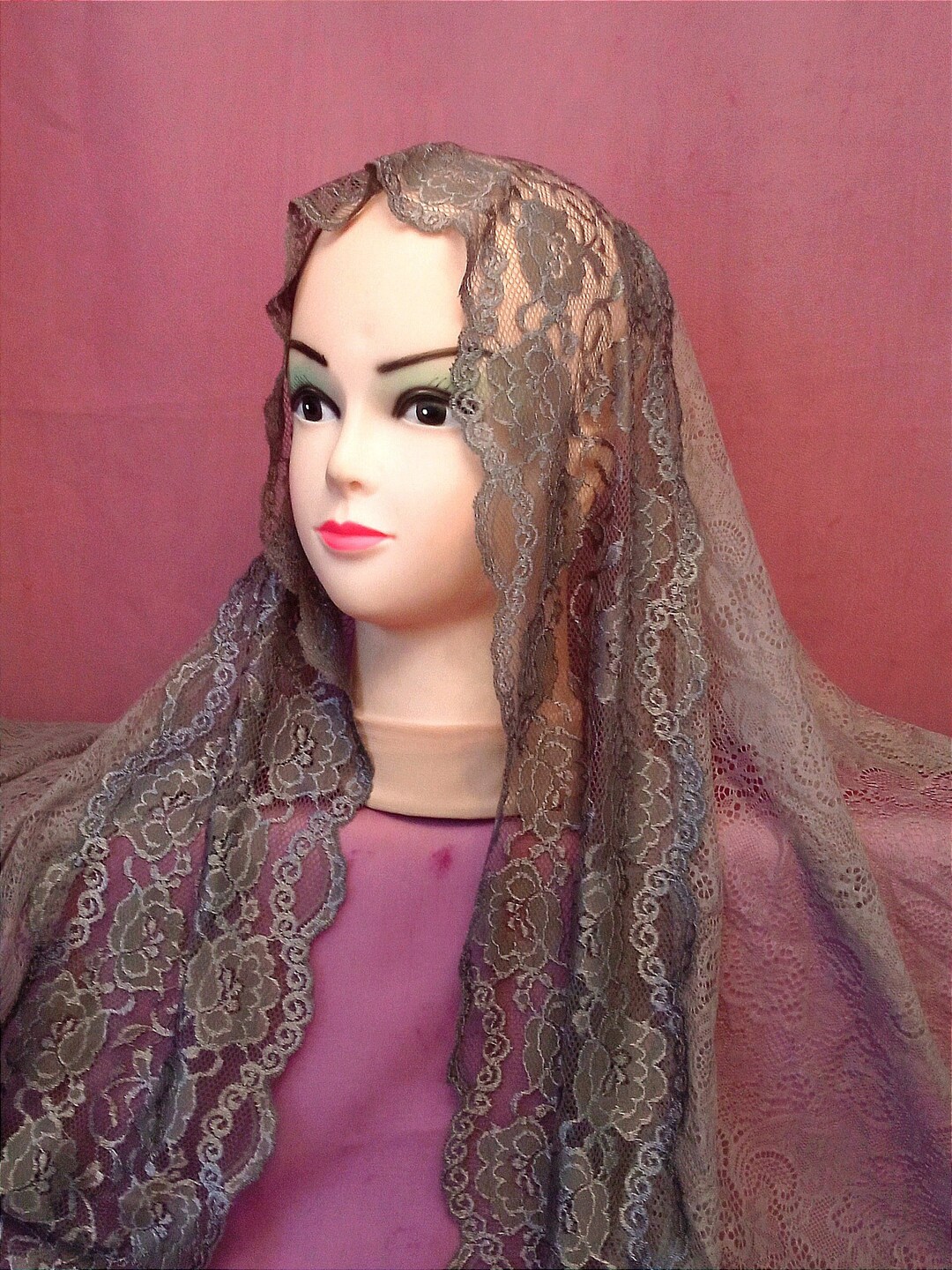 Lace Head Covering Chapel Veil Orthodox Mantilla Catholic Mantilla