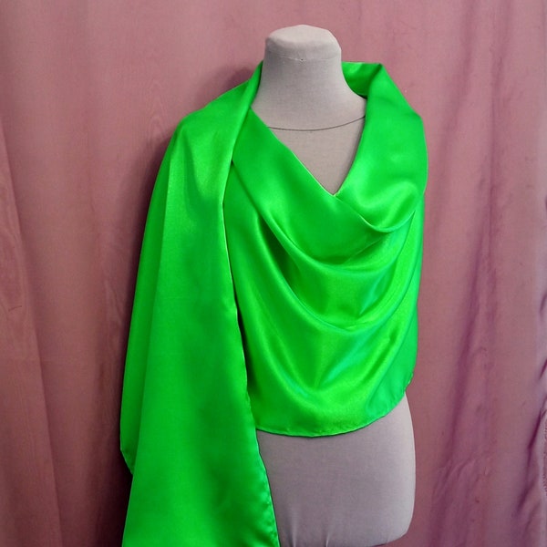 style satin shawl
