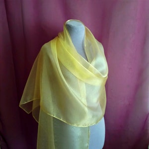 Large gold organza shawl Gold scarf Wedding bolero Sheer scarf wrap shawl Gold shrug Light  shawl Summer party Mother of the bride scarf
