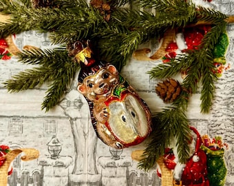 Decorazione natalizia personalizzata a forma di riccio