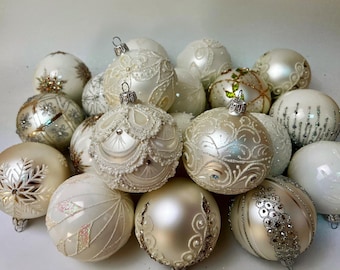 パール付きガラスオイスター - ハンドメイド、ガラスクリスマス