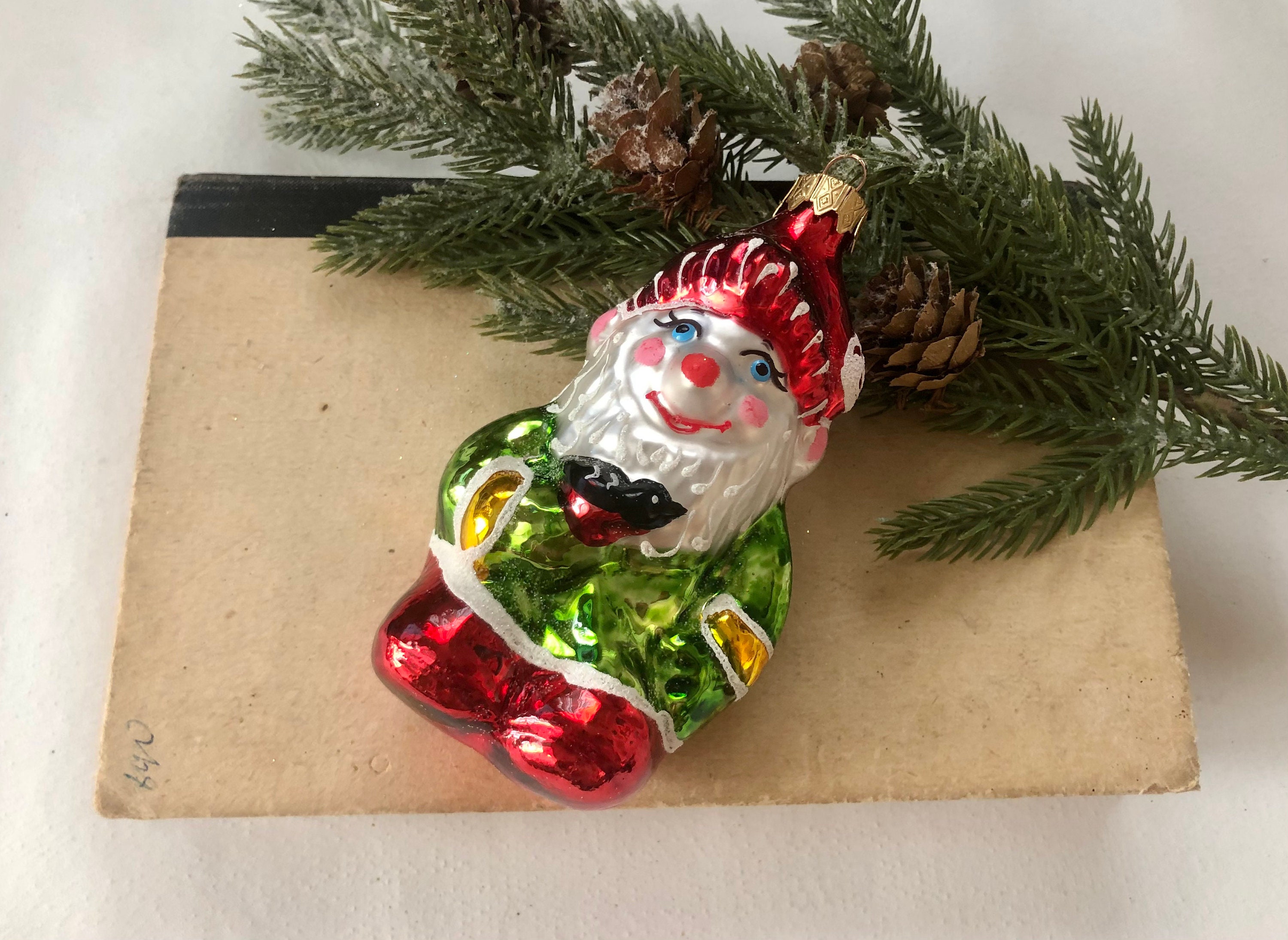 Christmas Glass Ornaments Handmade Christmas Ornament Etsy
