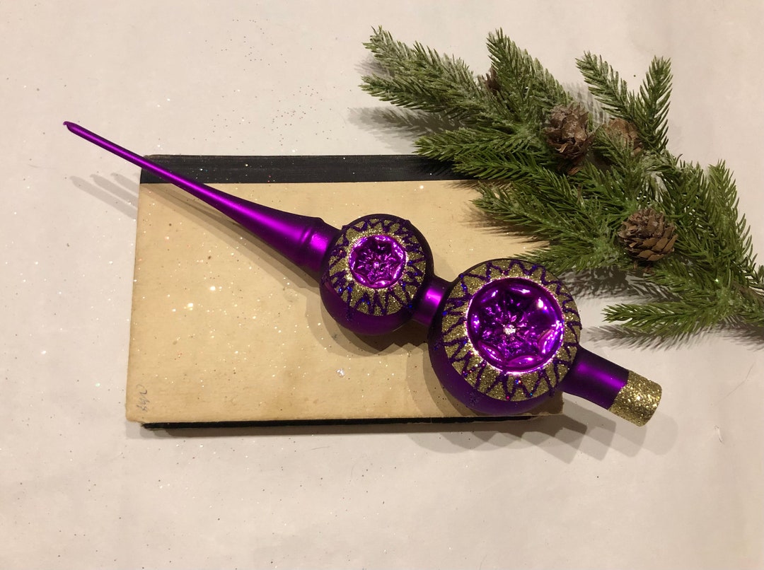 Lila Christbaumspitze Weihnachtsbaumschmuck Etsy.de