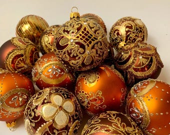 ライトブルーのガラスオーナメント – クリスマスボール30個セット