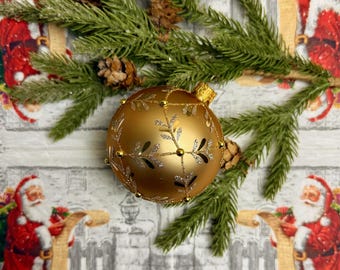 Ornamenti fatti a mano Ornamenti cono di pino Set di 12 pendenti a forma di pigna dipinta in vetro che appendono palline di Natale per decorazioni per alberi di Natale e articoli