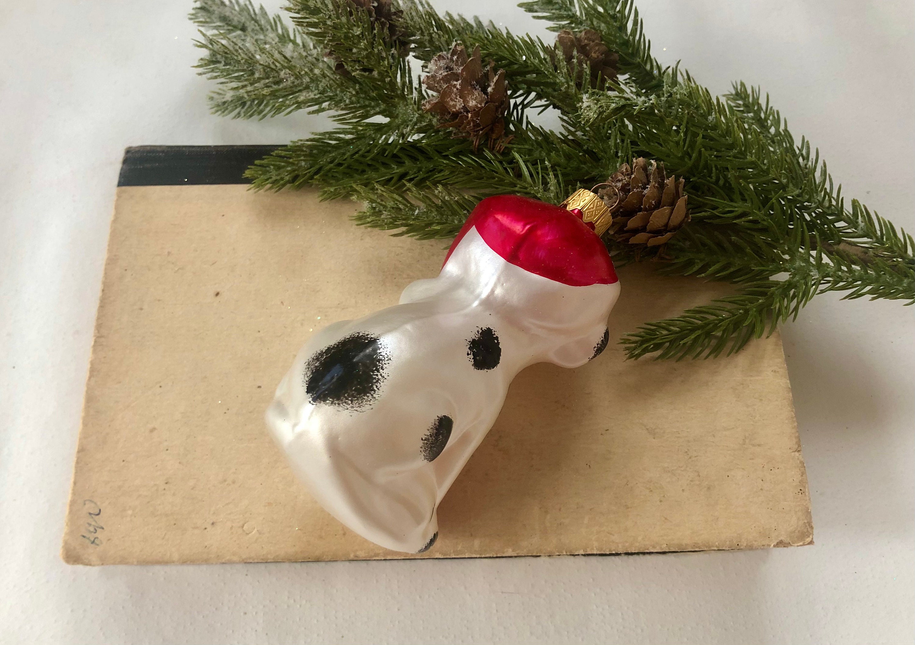 Christmas Glass Ornaments Dog Handmade Christmas Ornament Etsy UK