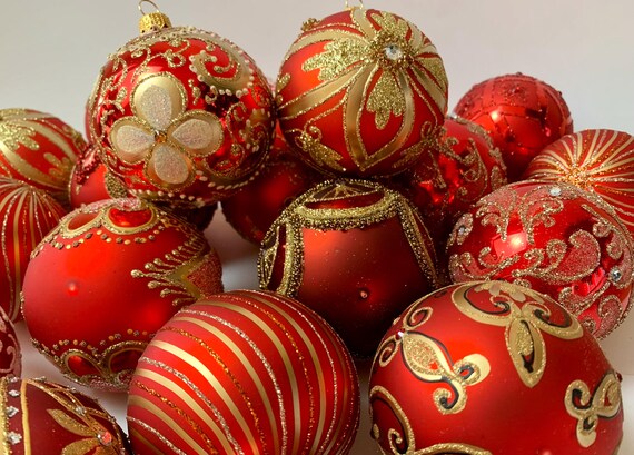 Set 30 Palline Di Natale Oro Rosa | Lucide, Opache E Glitter | Infrangibili In Plastica | Decorazioni Albero E Casa
