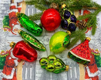 ヴィンテージ ソビエト クリスマスオーナメント 2個セット ズッキーニ