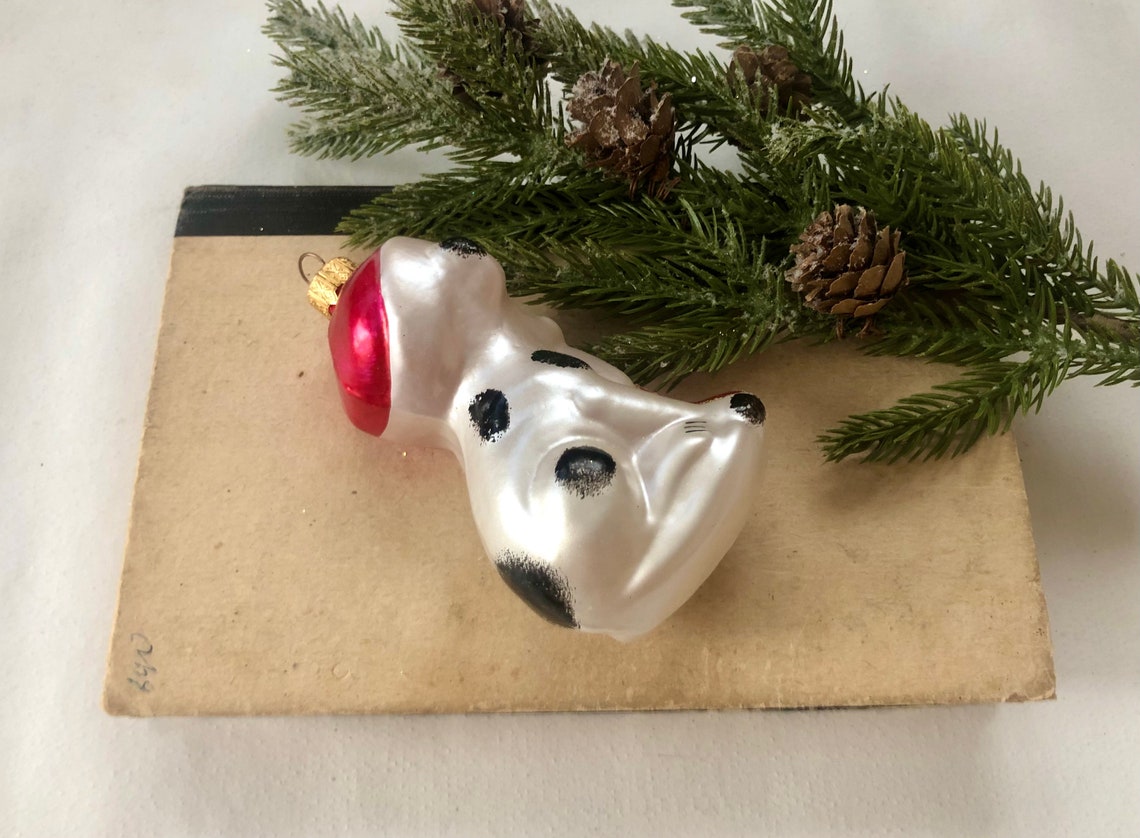 Christmas Glass Ornaments Dog Handmade Christmas Ornament Etsy UK