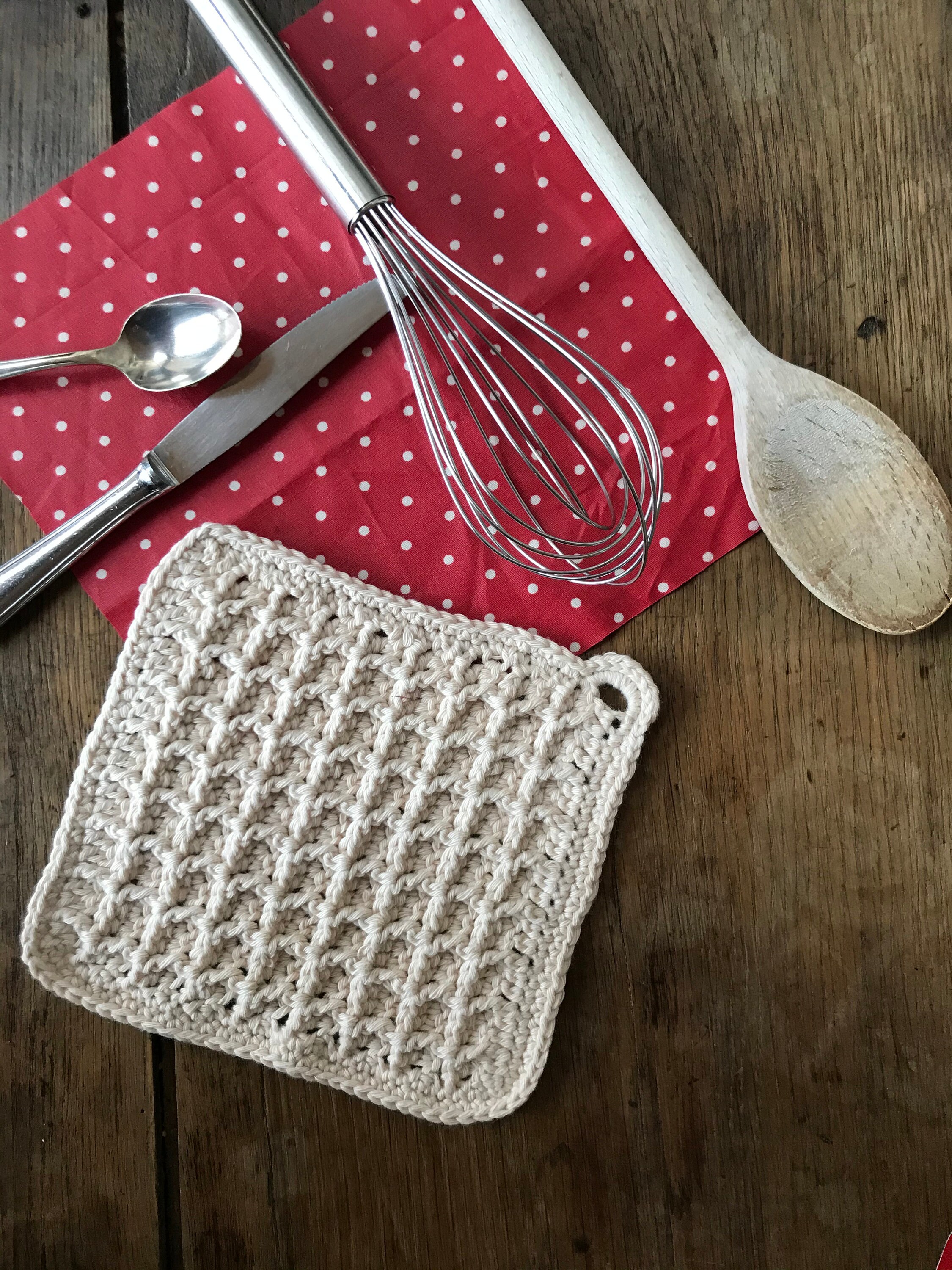 Manique Gaufre en Coton Lavable à 40 Degrés