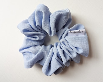 Light pastel blue chouchou, summer scrunchie, hair elastic