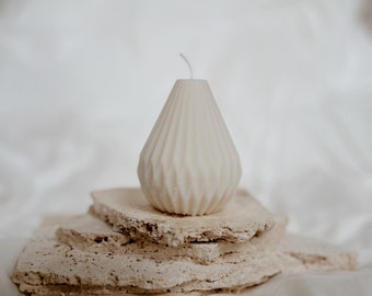 Aesthetic decorative candle - drop - hexagonal - pear - scent of your choice