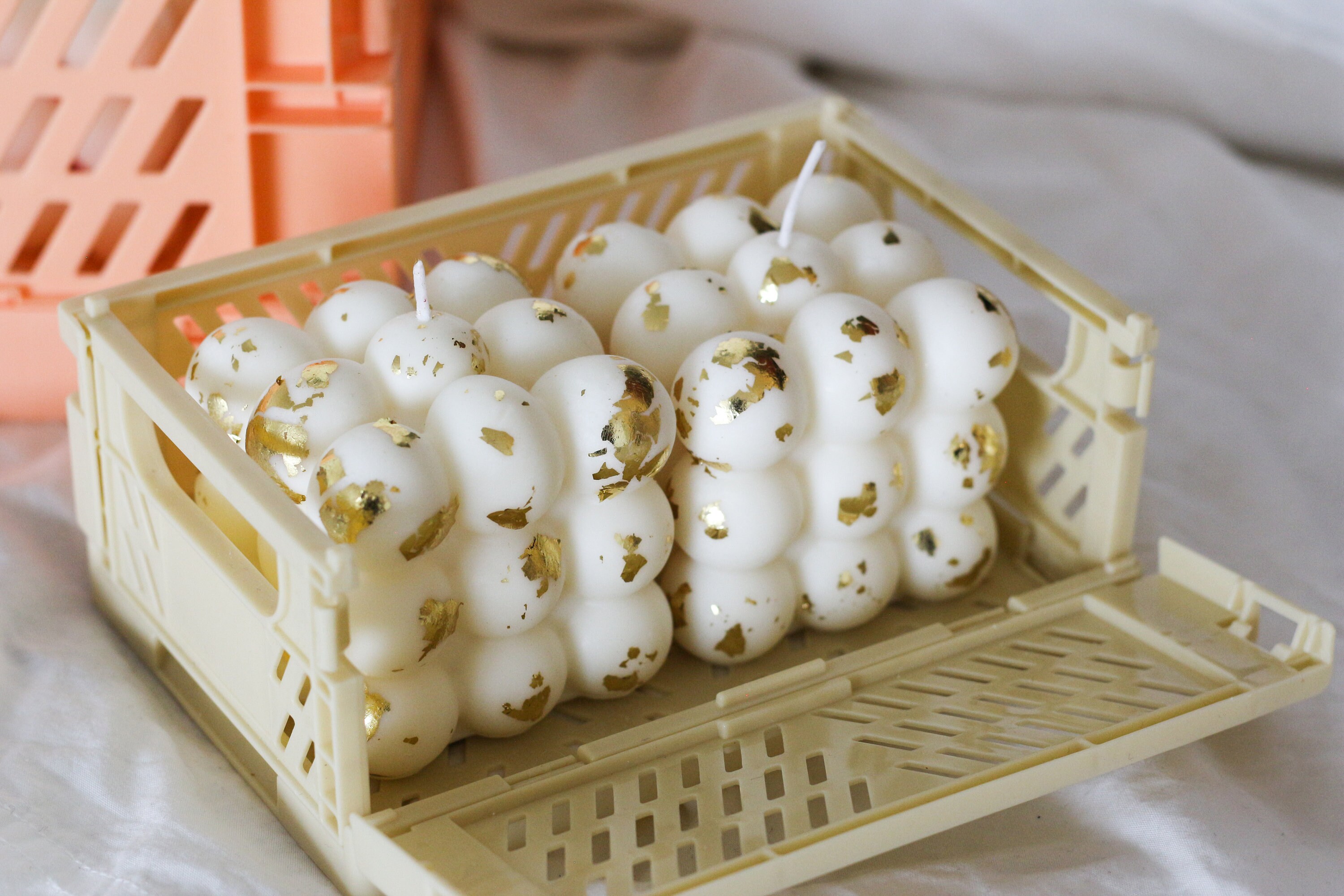 Bougie Bubble - Bougie Bulle Feuille d'or