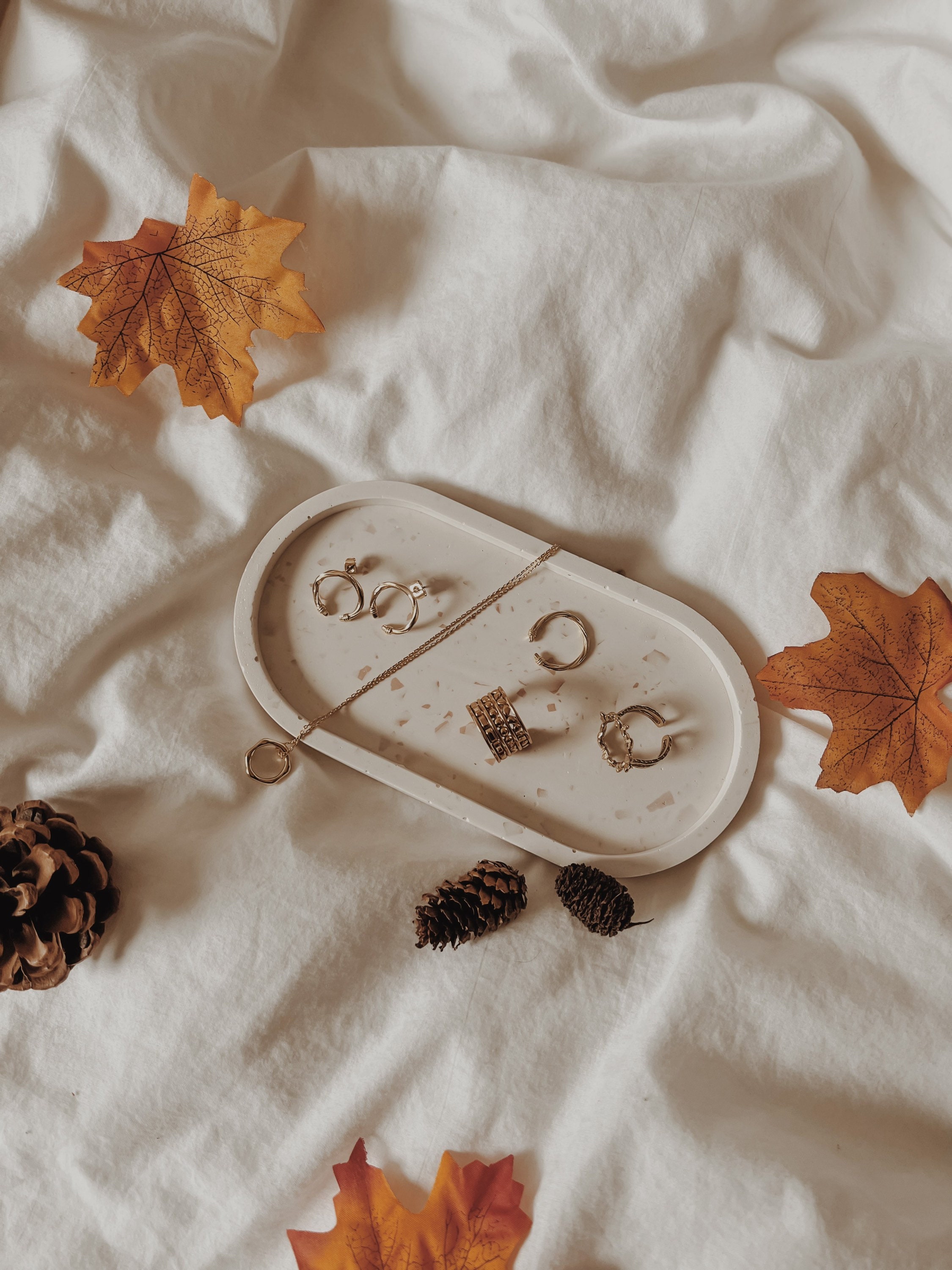 Vide Poche/Plateau Bijoux en Jesmonite Motifs Terrazzo