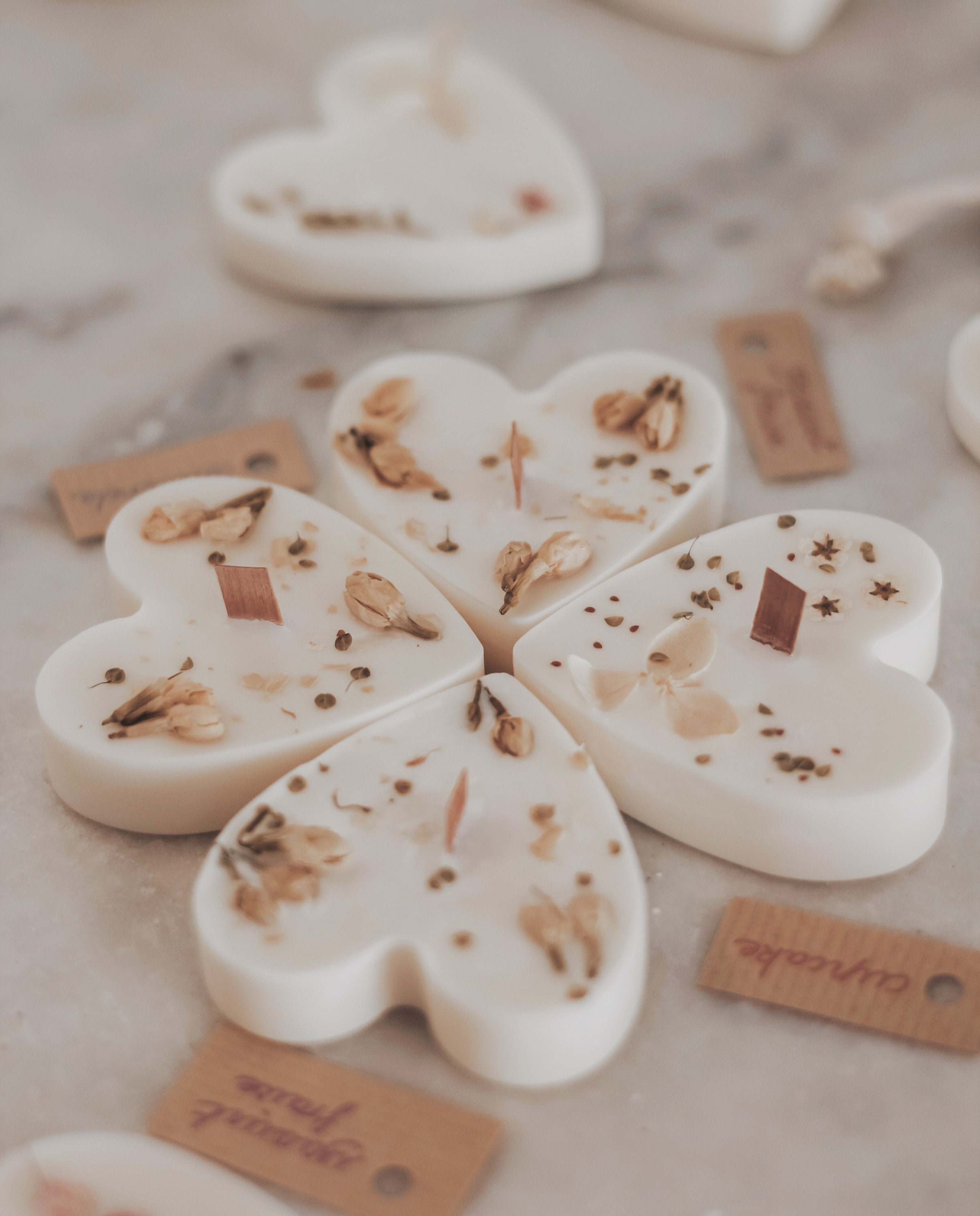 Bougie Parfumée Fleurie Coeur