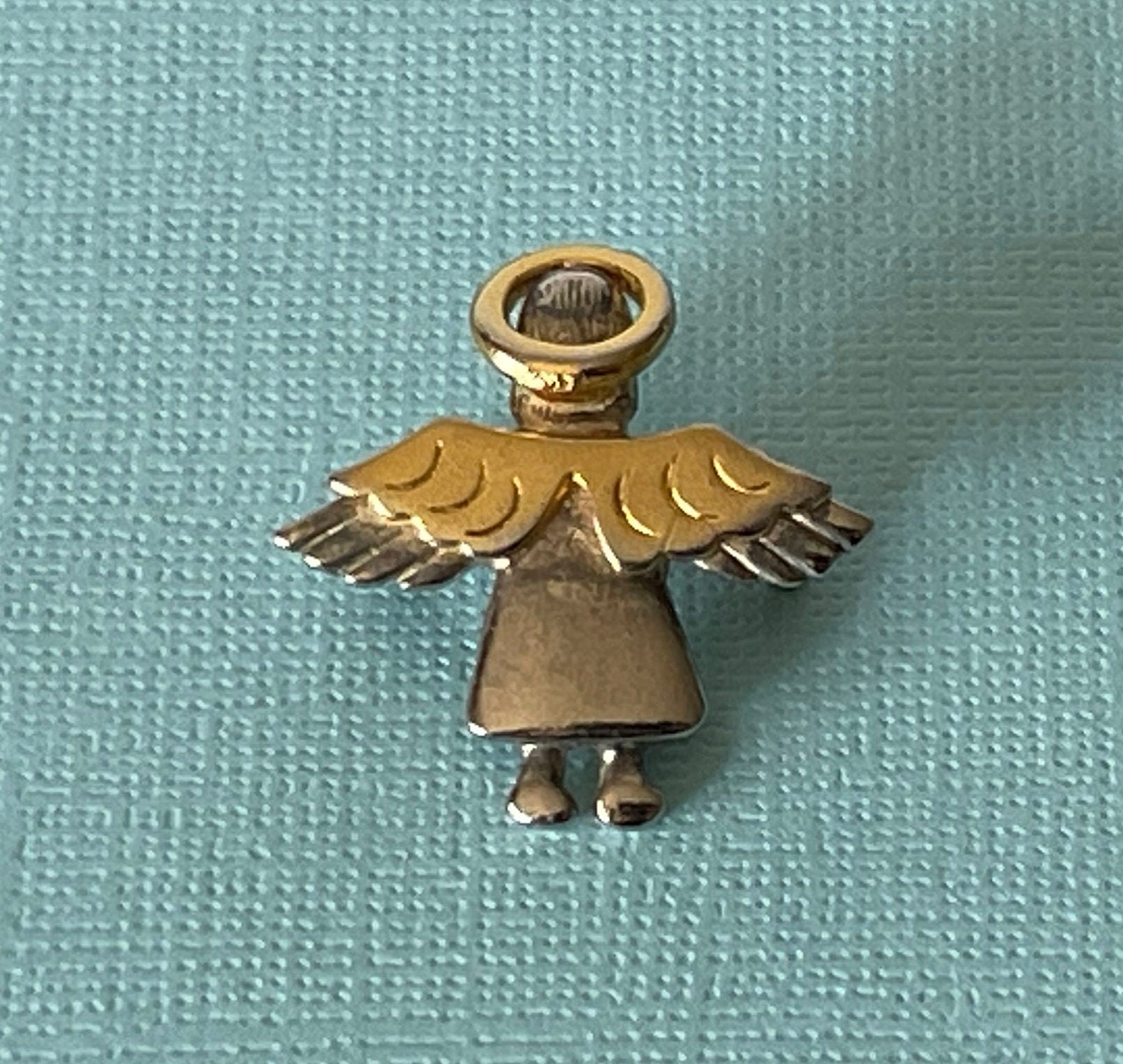 Vintage Angel Brooch, Signed Angel Pin, Angel Pendant, Gold Angel Pin ...