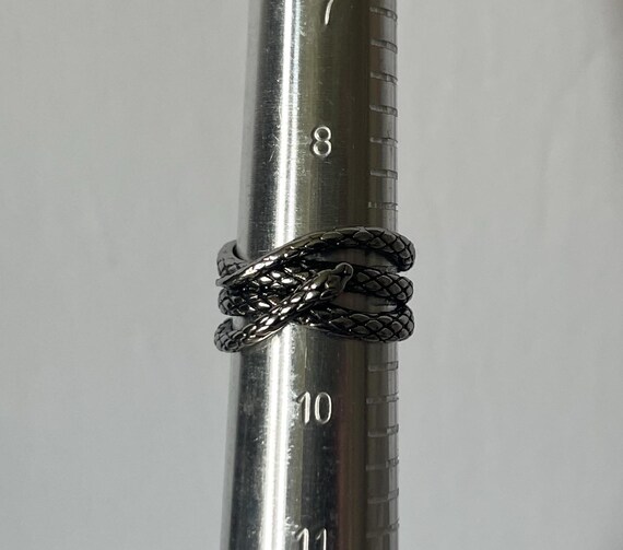 Snake ring, snake wrap ring, size 9 snake ring, s… - image 3