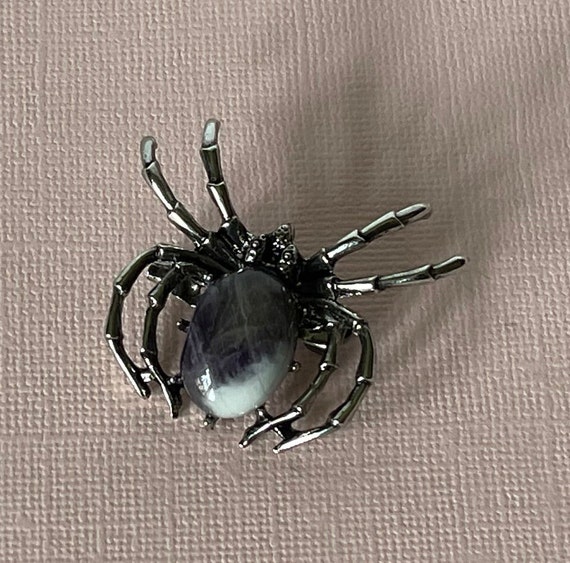 Amethyst spider brooch, tarantula brooch, wedding… - image 6